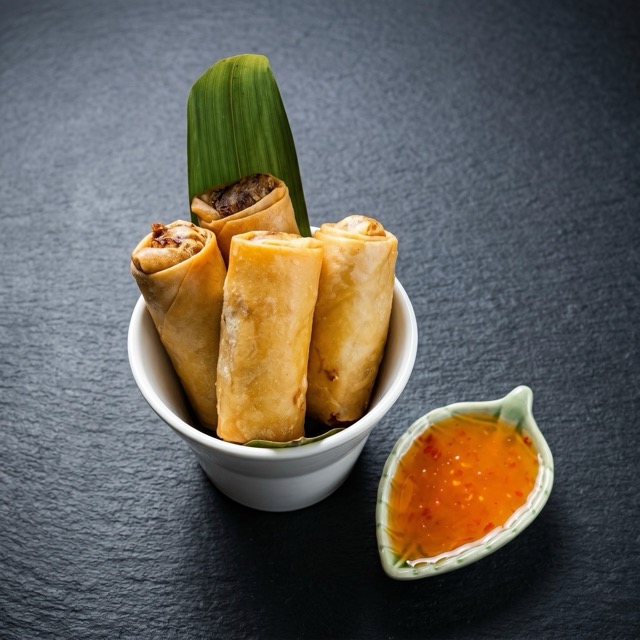 Poh Piah De Carne y Verduras en restaurante tailandés Ruzafa