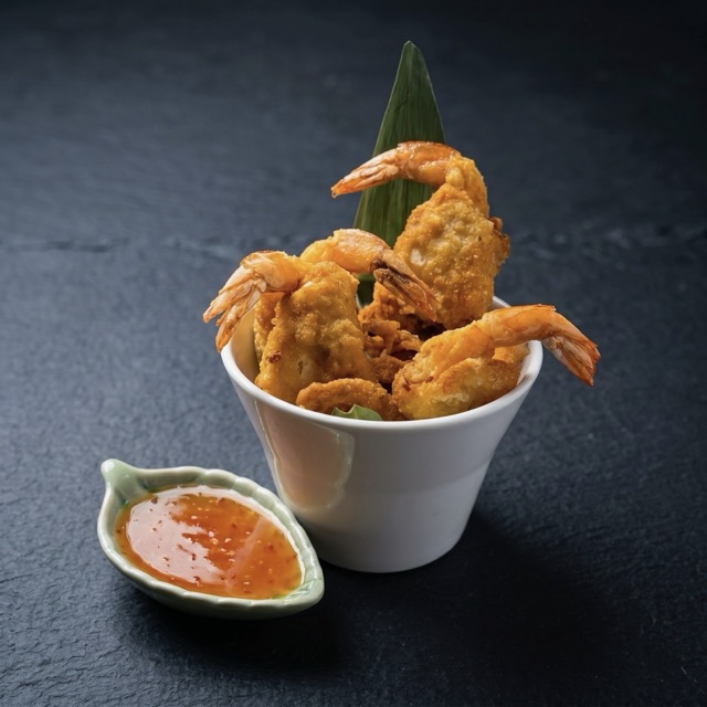 Langostino Wonton en restaurante tailandés Ruzafa