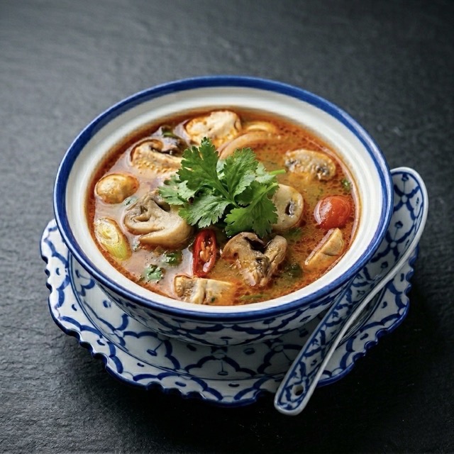 Tom Yam Kai en restaurante tailandés Ruzafa