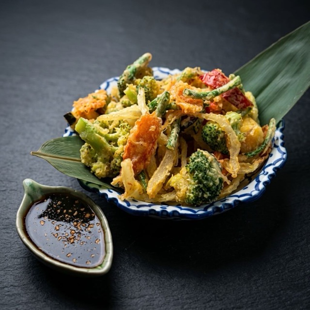 Verduras en Tempura en restaurante tailandés Chamberí