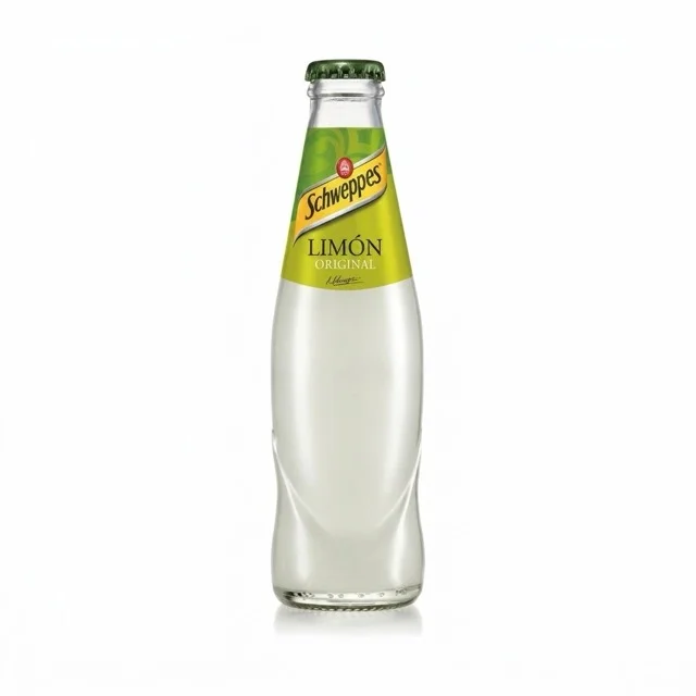 Schweppes limón en restaurante tailandés Chamberí
