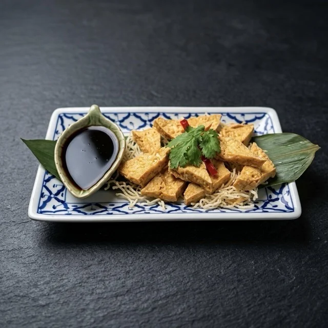 Tofu Frito en restaurante tailandés Chamberí